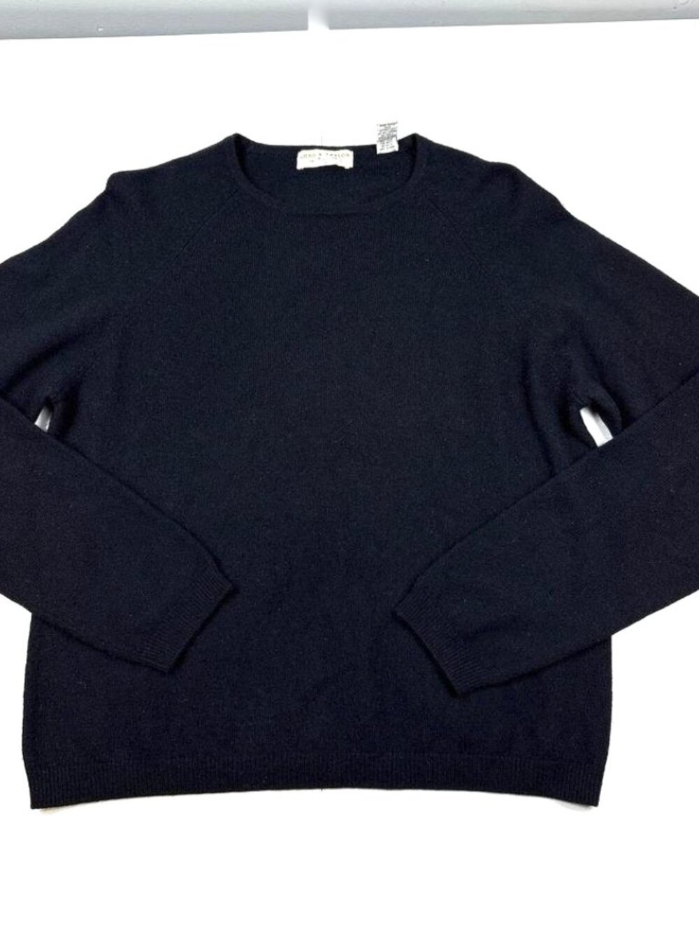 Vintage 100% Cashmere Black Sweater, Medium